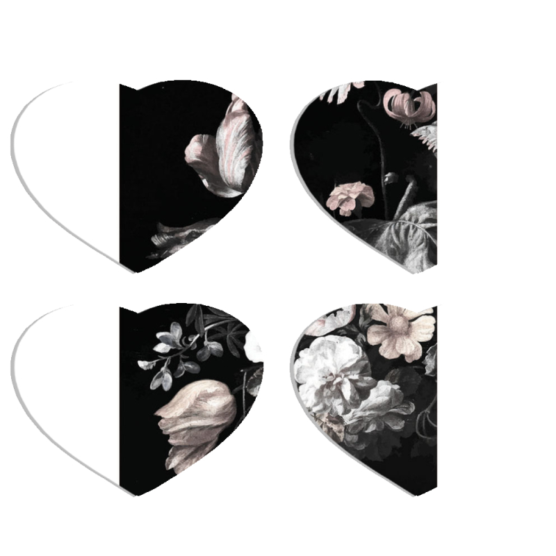 Магнитные фотопазлы Сердце 50 на 50 набор 4 штуки 