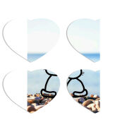 Магнитные фотопазлы Сердце 50 на 50 набор 4 штуки 