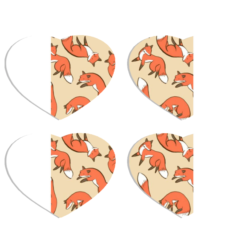 Магнитные фотопазлы Сердце 50 на 50 набор 4 штуки 