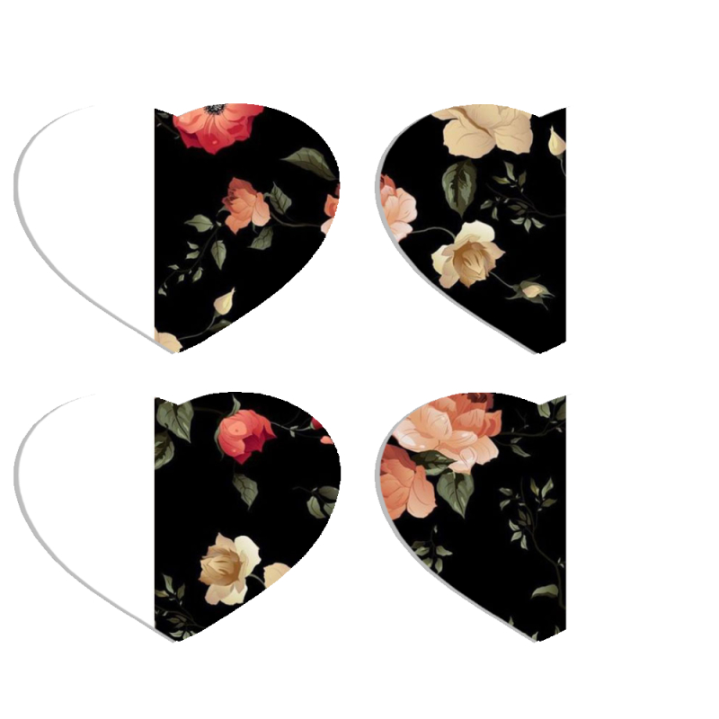 Магнитные фотопазлы Сердце 50 на 50 набор 4 штуки 