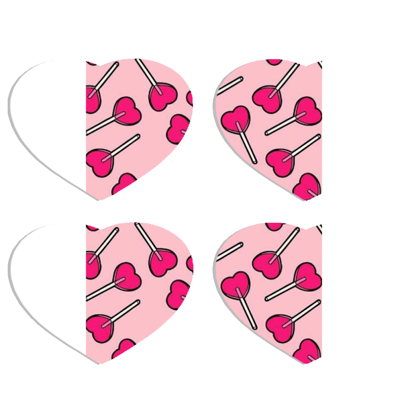 Магнитные фотопазлы Сердце 50 на 50 набор 4 штуки 