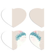 Магнитные фотопазлы Сердце 50 на 50 набор 4 штуки 