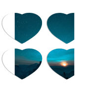 Магнитные фотопазлы Сердце 50 на 50 набор 4 штуки 