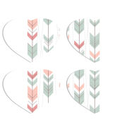 Магнитные фотопазлы Сердце 50 на 50 набор 4 штуки 