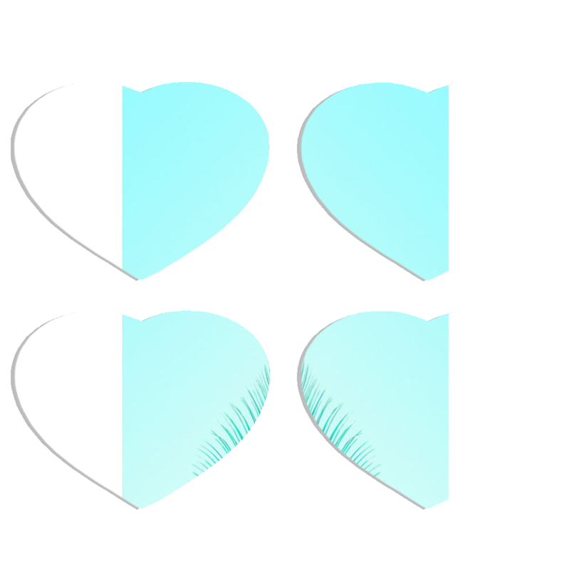 Магнитные фотопазлы Сердце 50 на 50 набор 4 штуки 