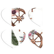 Магнитные фотопазлы Сердце 50 на 50 набор 4 штуки 