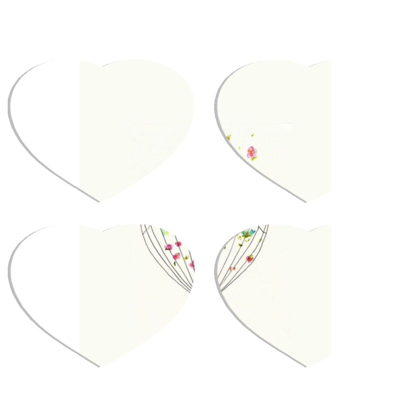 Магнитные фотопазлы Сердце 50 на 50 набор 4 штуки 