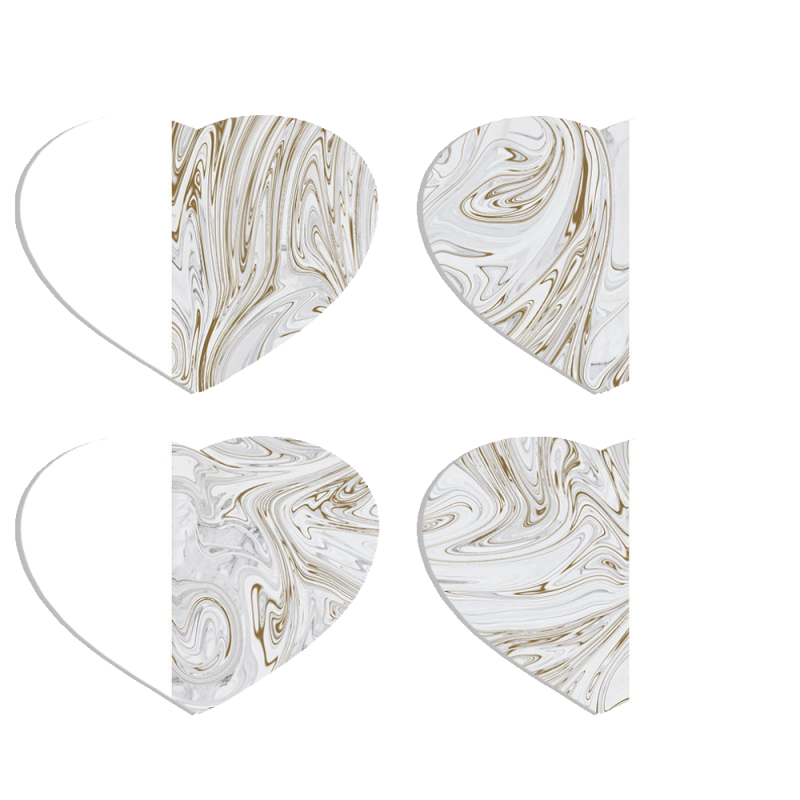 Магнитные фотопазлы Сердце 50 на 50 набор 4 штуки 