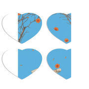 Магнитные фотопазлы Сердце 50 на 50 набор 4 штуки 