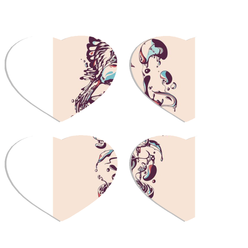 Магнитные фотопазлы Сердце 50 на 50 набор 4 штуки 
