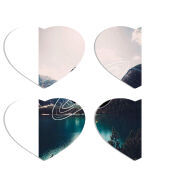 Магнитные фотопазлы Сердце 50 на 50 набор 4 штуки 