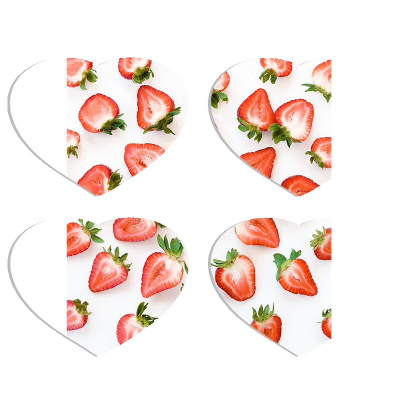 Магнитные фотопазлы Сердце 50 на 50 набор 4 штуки 