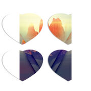 Магнитные фотопазлы Сердце 50 на 50 набор 4 штуки 