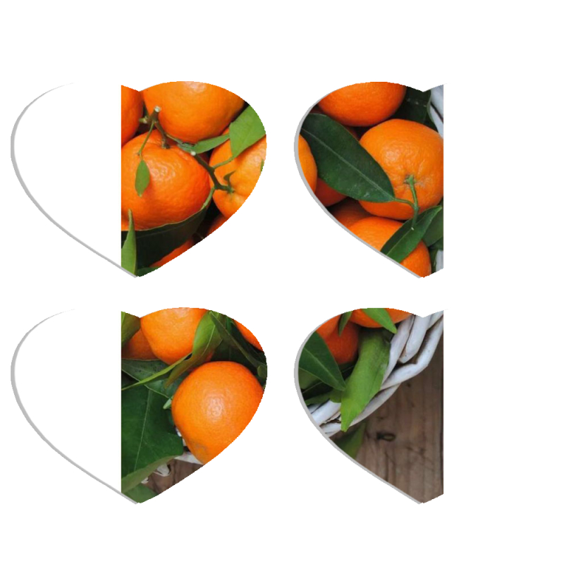 Магнитные фотопазлы Сердце 50 на 50 набор 4 штуки 