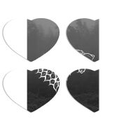Магнитные фотопазлы Сердце 50 на 50 набор 4 штуки 