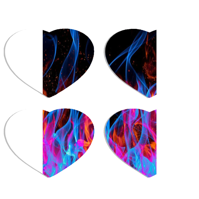 Магнитные фотопазлы Сердце 50 на 50 набор 4 штуки 