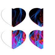 Магнитные фотопазлы Сердце 50 на 50 набор 4 штуки 