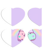 Магнитные фотопазлы Сердце 50 на 50 набор 4 штуки 