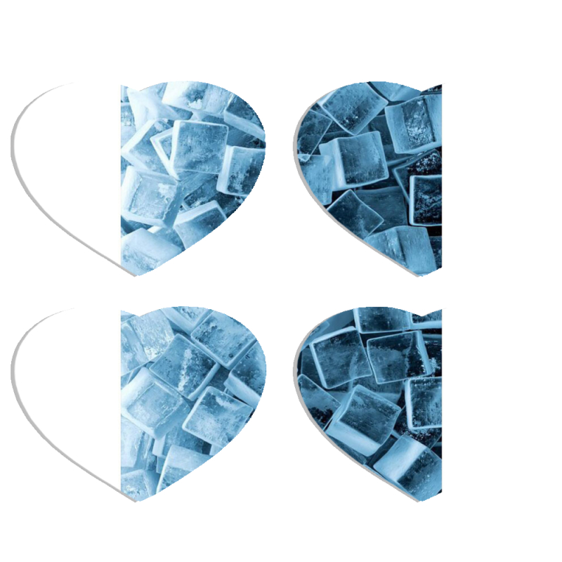 Магнитные фотопазлы Сердце 50 на 50 набор 4 штуки 