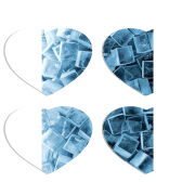 Магнитные фотопазлы Сердце 50 на 50 набор 4 штуки 