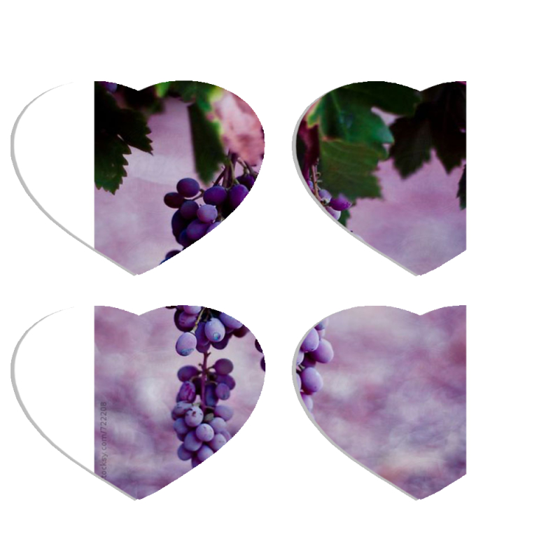 Магнитные фотопазлы Сердце 50 на 50 набор 4 штуки 