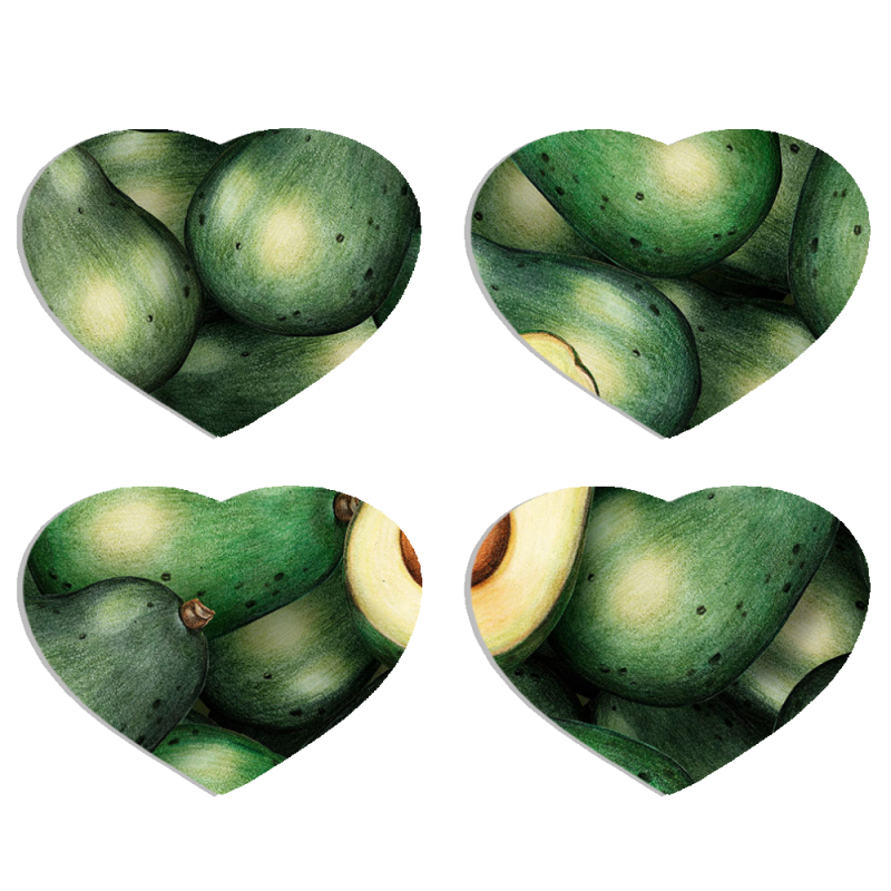 Магнитные фотопазлы Сердце 50 на 50 набор 4 штуки 