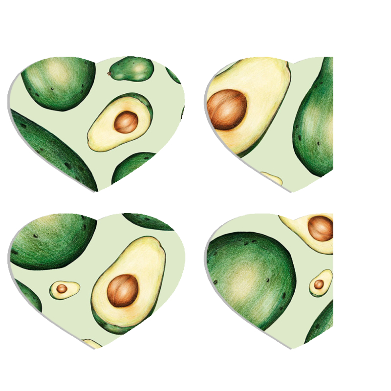 Магнитные фотопазлы Сердце 50 на 50 набор 4 штуки 