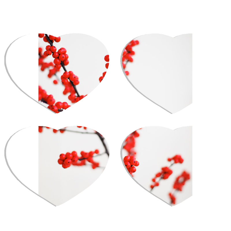 Магнитные фотопазлы Сердце 50 на 50 набор 4 штуки 