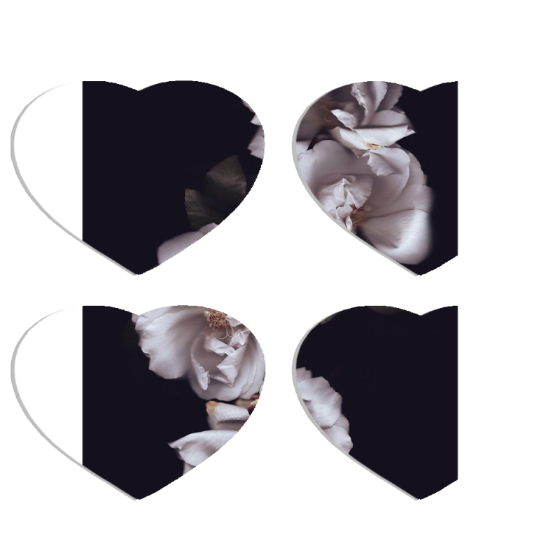 Магнитные фотопазлы Сердце 50 на 50 набор 4 штуки 