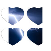 Магнитные фотопазлы Сердце 50 на 50 набор 4 штуки 