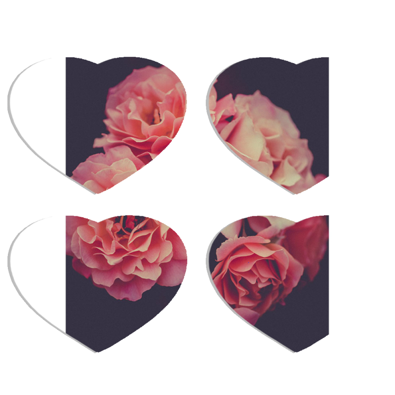 Магнитные фотопазлы Сердце 50 на 50 набор 4 штуки 
