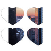 Магнитные фотопазлы Сердце 50 на 50 набор 4 штуки 