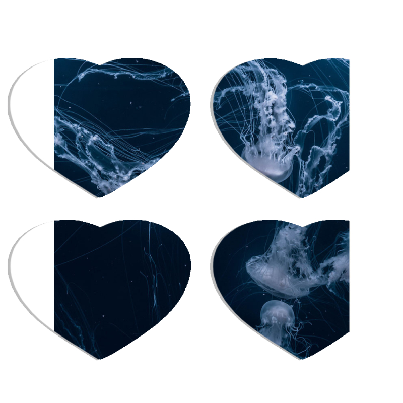 Магнитные фотопазлы Сердце 50 на 50 набор 4 штуки 