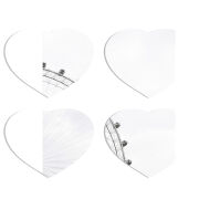 Магнитные фотопазлы Сердце 50 на 50 набор 4 штуки 