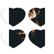 Магнитные фотопазлы Сердце 50 на 50 набор 4 штуки 