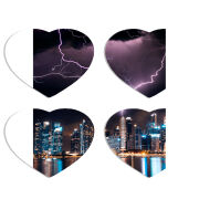 Магнитные фотопазлы Сердце 50 на 50 набор 4 штуки 