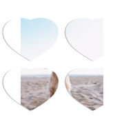 Магнитные фотопазлы Сердце 50 на 50 набор 4 штуки 