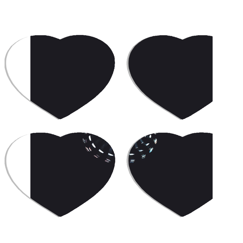 Магнитные фотопазлы Сердце 50 на 50 набор 4 штуки 