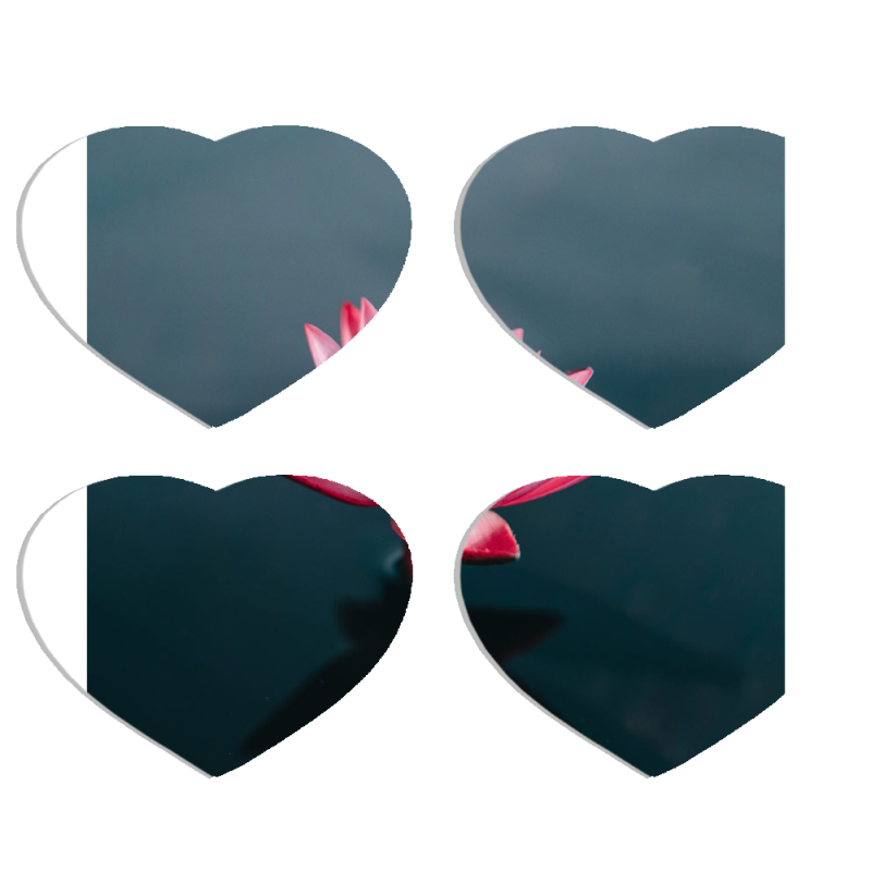 Магнитные фотопазлы Сердце 50 на 50 набор 4 штуки 