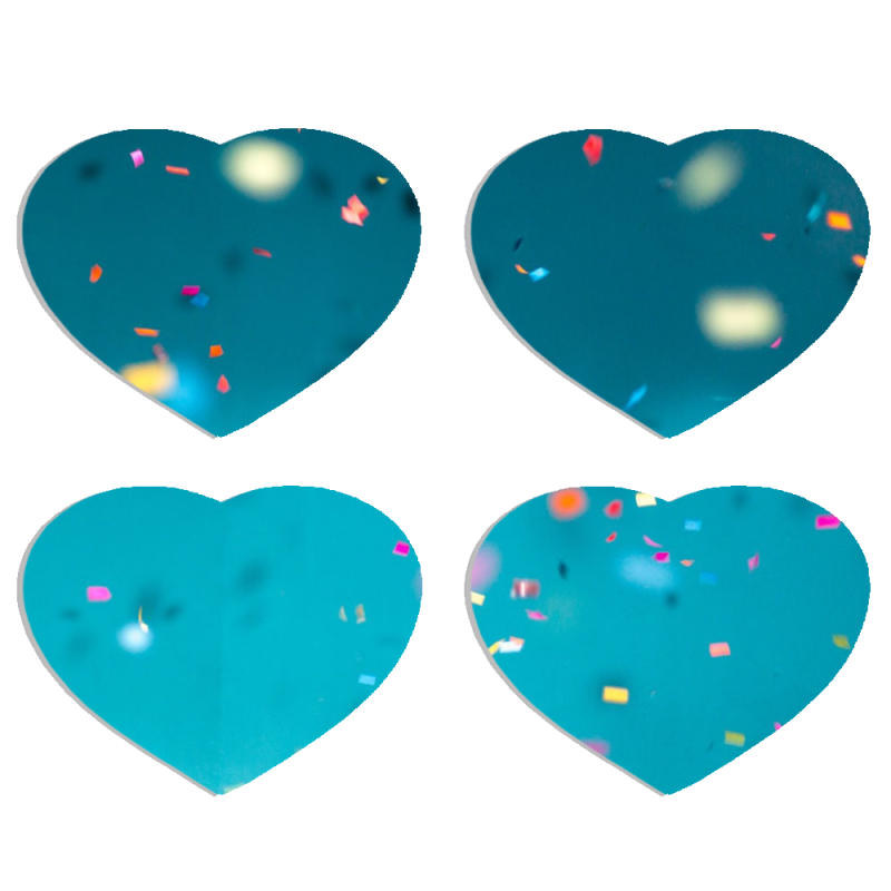 Магнитные фотопазлы Сердце 50 на 50 набор 4 штуки 
