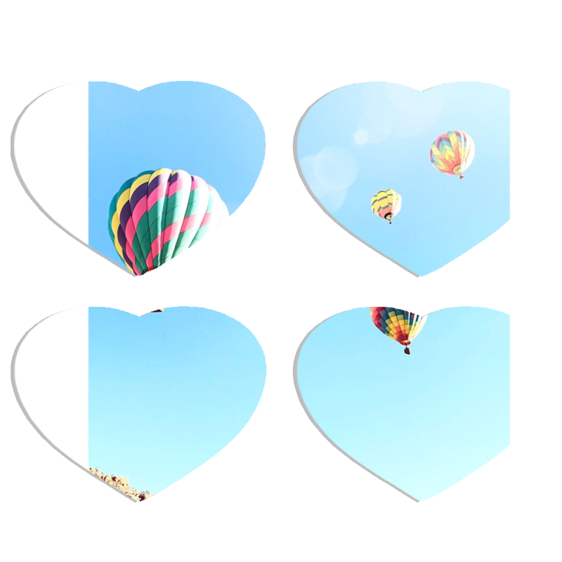 Магнитные фотопазлы Сердце 50 на 50 набор 4 штуки 