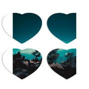 Магнитные фотопазлы Сердце 50 на 50 набор 4 штуки 