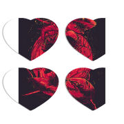 Магнитные фотопазлы Сердце 50 на 50 набор 4 штуки 