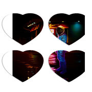Магнитные фотопазлы Сердце 50 на 50 набор 4 штуки 