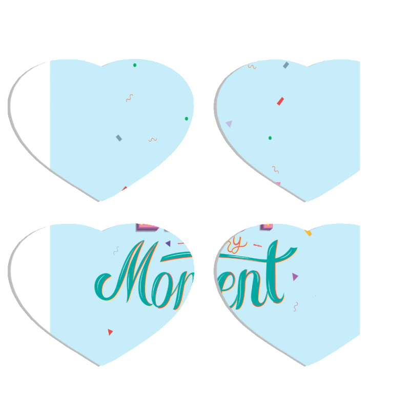 Магнитные фотопазлы Сердце 50 на 50 набор 4 штуки 