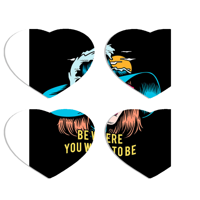 Магнитные фотопазлы Сердце 50 на 50 набор 4 штуки 