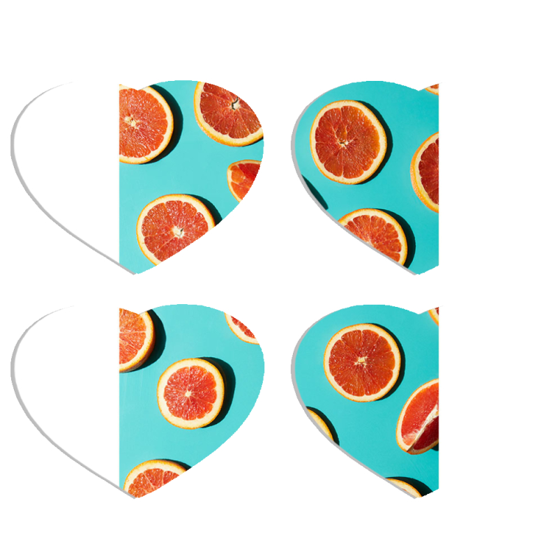 Магнитные фотопазлы Сердце 50 на 50 набор 4 штуки 