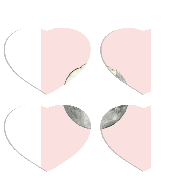 Магнитные фотопазлы Сердце 50 на 50 набор 4 штуки 