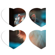 Магнитные фотопазлы Сердце 50 на 50 набор 4 штуки 