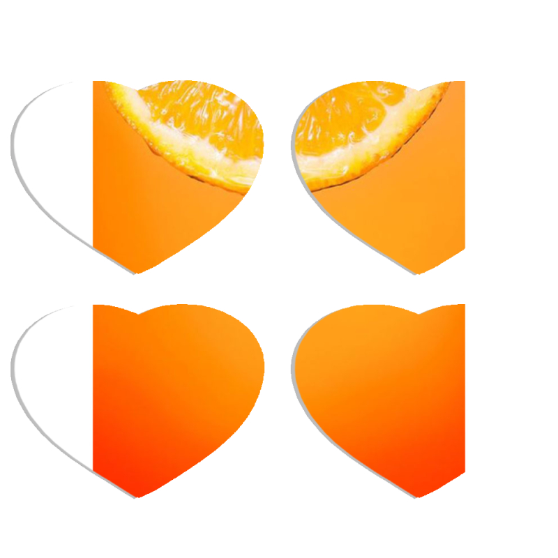 Магнитные фотопазлы Сердце 50 на 50 набор 4 штуки 